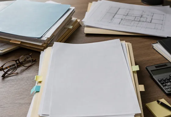 Documents juridiques et sceau notarial sur un bureau en bois sombre