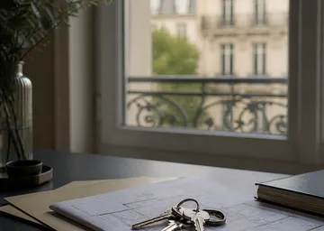 Détail architectural d'une résidence française contemporaine